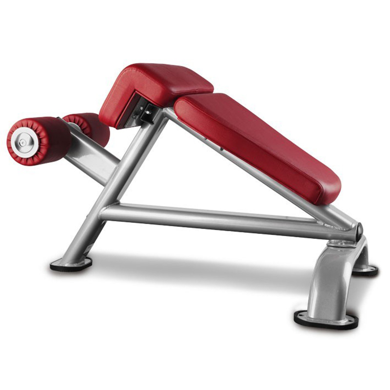Chaise Romaine Réglable Noir et Rouge pour Fitness Musculation
