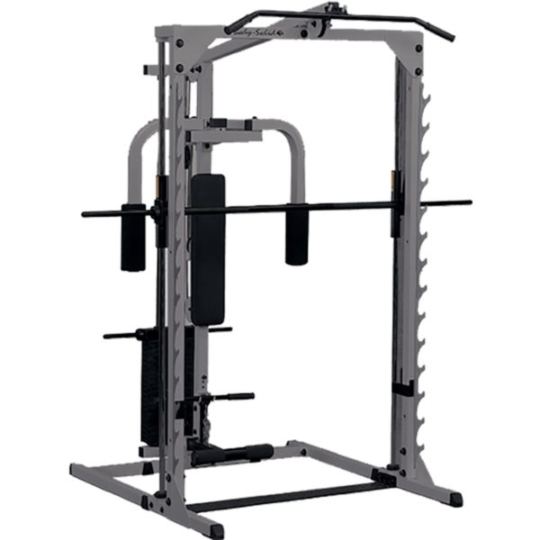 Smith machine multipress musculation charge guidée 90kg WBF483-25 BODYSOLID pour disques 25-28-30mm toutes options
